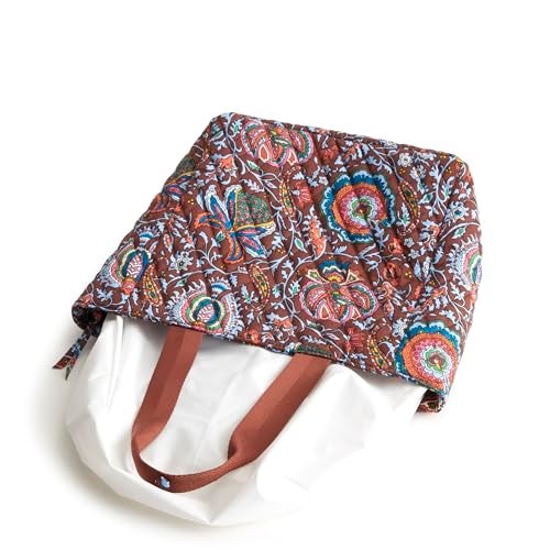 Vera Bradley Women's Premium Cotton Lunch Tote, Marrakesh Cinnamon, One Size - Image 3