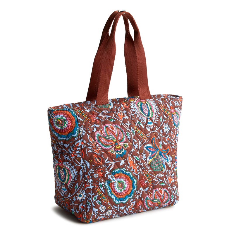 Vera Bradley Women's Premium Cotton Lunch Tote, Marrakesh Cinnamon, One Size - Image 5