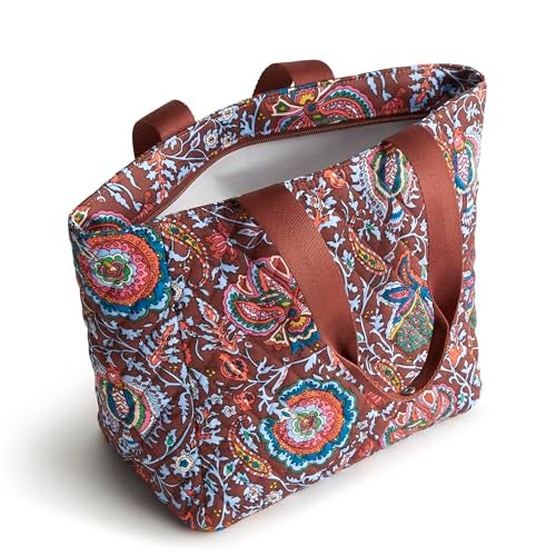 Vera Bradley Women's Premium Cotton Lunch Tote, Marrakesh Cinnamon, One Size - Image 2