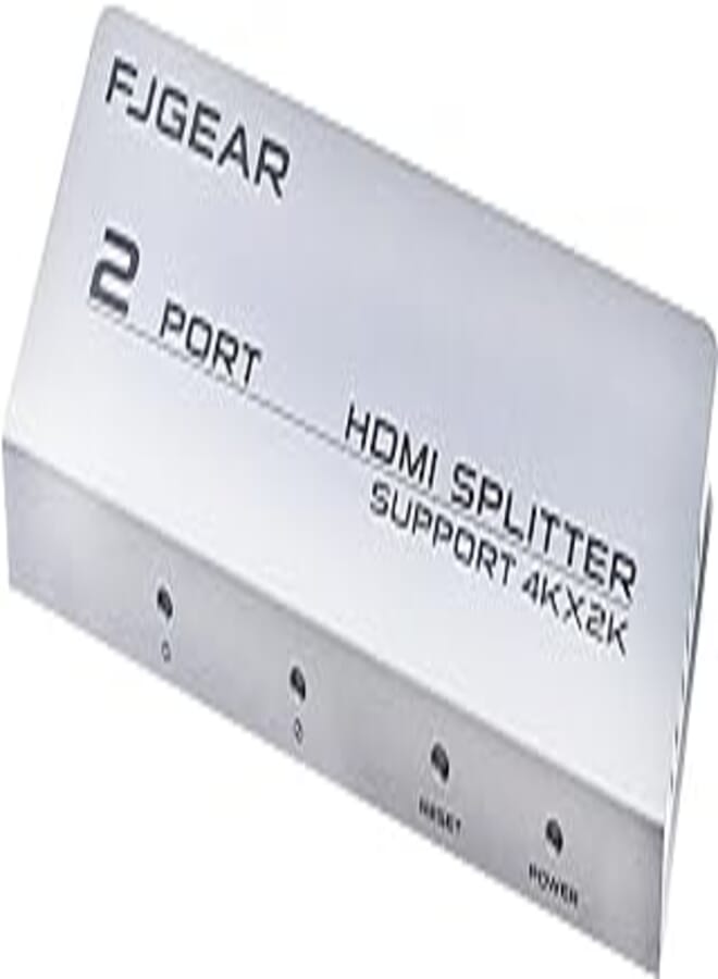 Fjgear 2x1 HDMI Splitter With Two Port 4kx2k - Silver 