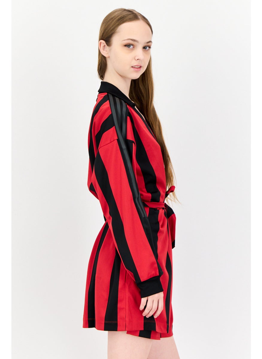 Adidas Women Loose Fit Long Sleeve Outdoor Jersey Dress, Multicolor  - Image 2