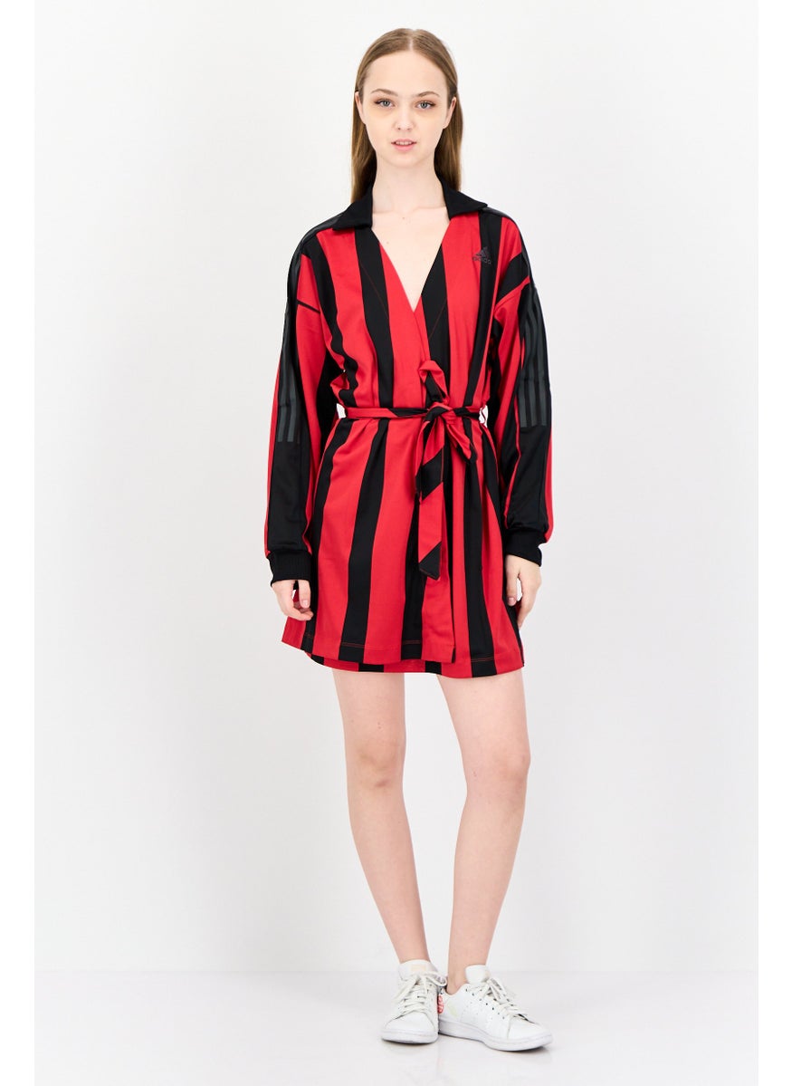 Adidas Women Loose Fit Long Sleeve Outdoor Jersey Dress, Multicolor  - Image 4
