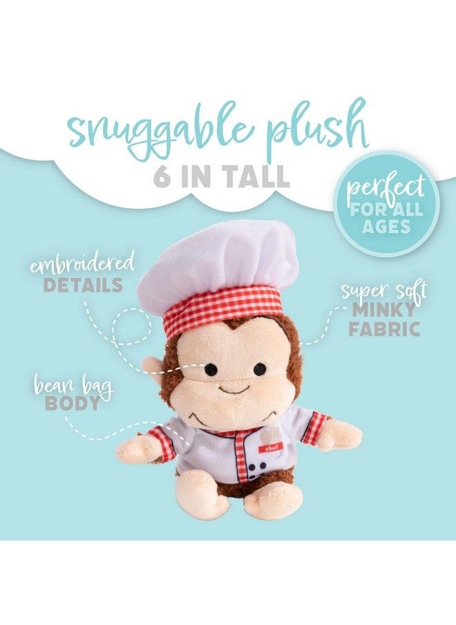 Curious George - Kids Preferred Cuteeze Monkey Stuffed Animal Plush Cooking Chef Toys Soft Cuddle Plushie Gifts For Baby And Toddler Boys And Girls 7 Inches - Image 1