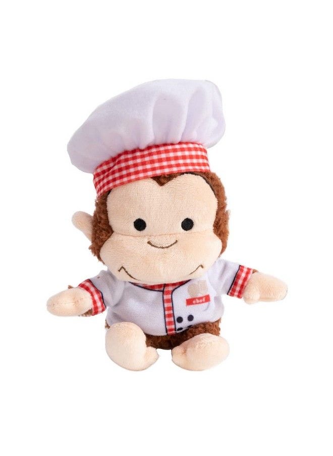 Curious George - Kids Preferred Cuteeze Monkey Stuffed Animal Plush Cooking Chef Toys Soft Cuddle Plushie Gifts For Baby And Toddler Boys And Girls 7 Inches - Image 1