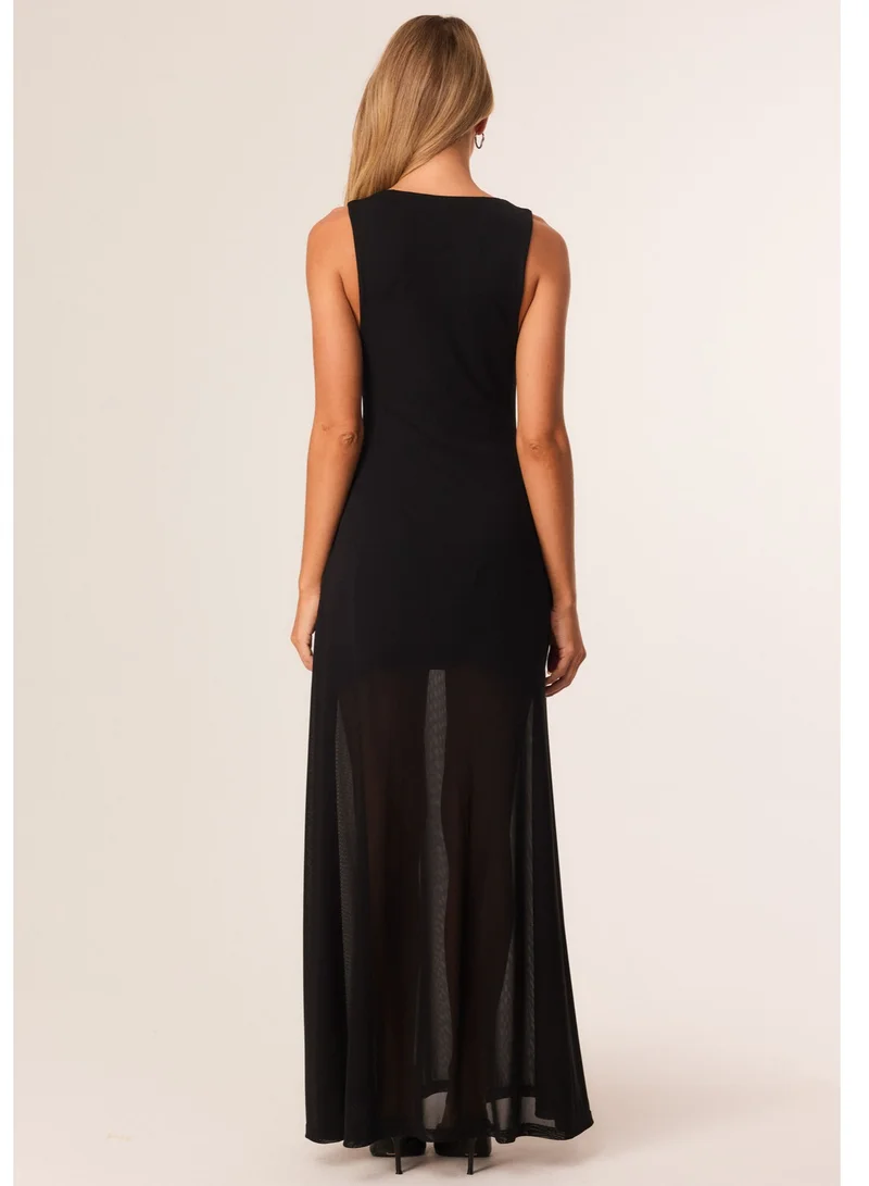 Sndys  Chelsea Deep Neck Maxi Dress for Women | Best Price UAE