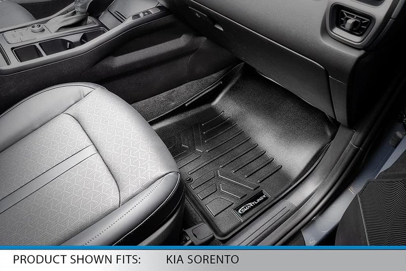 SMARTLINER Custom Fit 3 Row Floor Mats & Cargo Liner for 2021 Kia Sorento (2nd Row Bench Seat) - Image 3