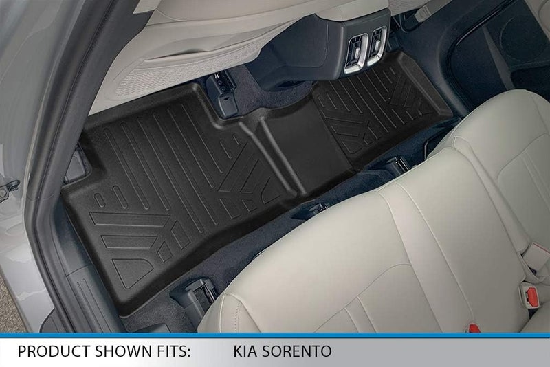 SMARTLINER Custom Fit 3 Row Floor Mats & Cargo Liner for 2021 Kia Sorento (2nd Row Bench Seat) - Image 4
