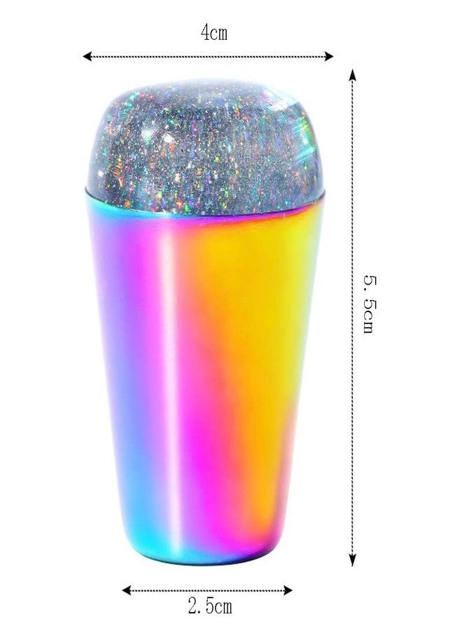 lasenersm 1 Piece Nail Art Stamper Nail Stamper Nail Stamping Kit Silicone Nail Art Stamper Stamping Palette Image Transfer Tool DIY Polish Print Template Manicure Tools(Multicolor) - Image 2