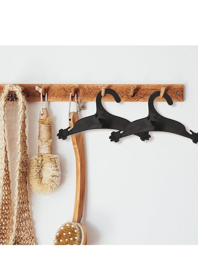 KASTWAVE Pet Clothes Hanger, 10Pcs Plastic Anti- Skid Pet Clothes Rack, Lovely Flexible Strong Paw Print Mini Pet Hangers Dog Clothes Accessories for Dog Pet Puppy Cat Clothes - Image 5