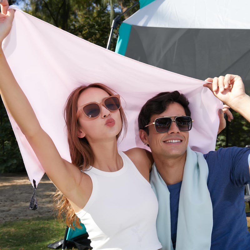 Rainleaf Microfiber Towel Perfect Travel & Gym & Camping Towel. Quick Dry - Super Absorbent - Ultra Compact - Lightweight. Suitable for Trip, Beach, Shower, Backpacking, Pool - Image 4