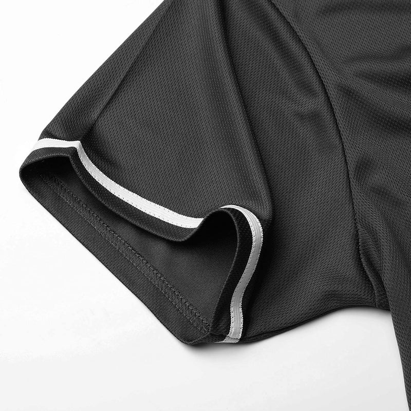 Atonmore Baseball Jersey for Men and Women, Baseball Shirts for Custom Button up Shirt,Hipster Hip Hop Sports Uniforms(Black,S) - Image 5