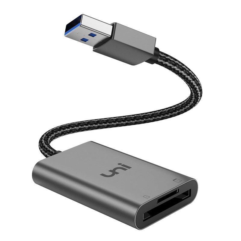 uni SD Card Reader, High-Speed USB 3.0 to Micro SD Card Adapter, Aluminum Computer Memory Card Reader Dual Slots, for SD/SDXC/SDHC/MMC/Micro SDXC/TF/Micro SDHC | Laptop, PC, and More - Image 1