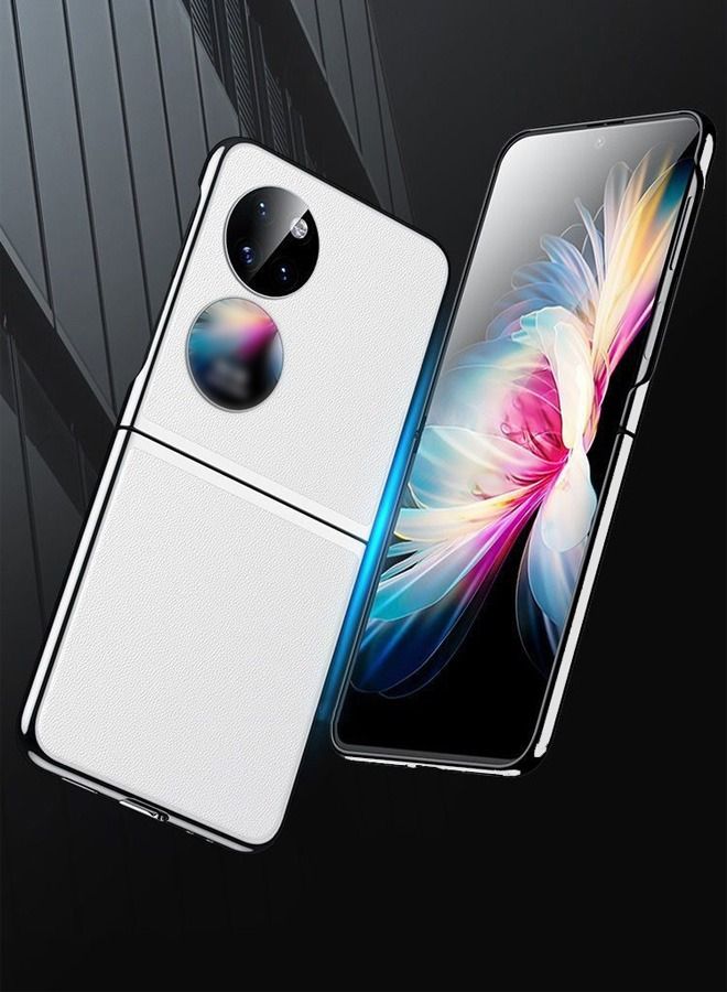 DUNISO Protective Case for Huawei P50 Pocket 6.9 Inch PU Leather Phone Case Shockproof Folding All-Inclusive Protective Phone Case Fashion Design for Huawei P50 Pocket - Image 4