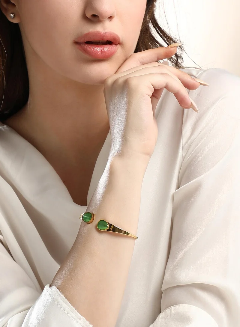SOHI Teardrop Cuff Artificial Bracelet Jewellery