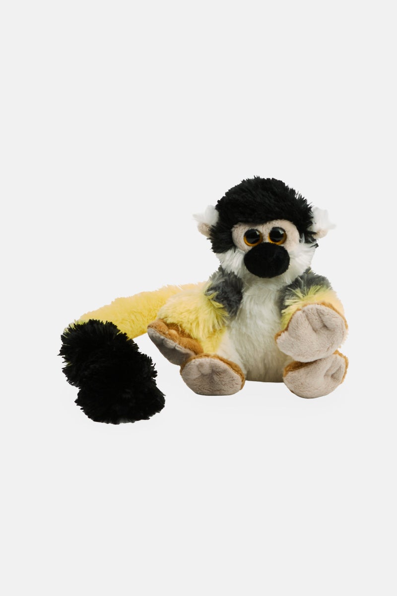 Nature Planet لعبة قماشية صفراء من قرد السنجاب ذو الذيل الطويل - Image 1