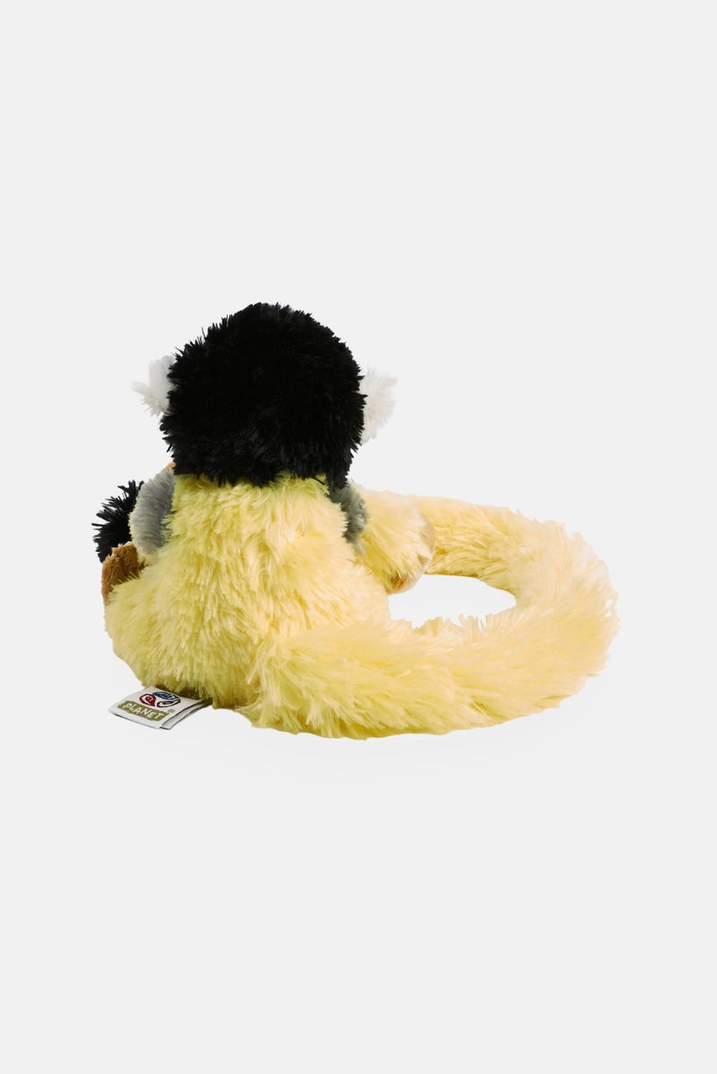 Nature Planet لعبة قماشية صفراء من قرد السنجاب ذو الذيل الطويل - Image 3