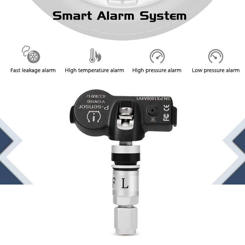 USB TPMS Tire Pressure Monitor for Android Navigation Tire Pressure Monitoring Alarm System Wireless Transmission with 4 Internal Sensors - Image 4