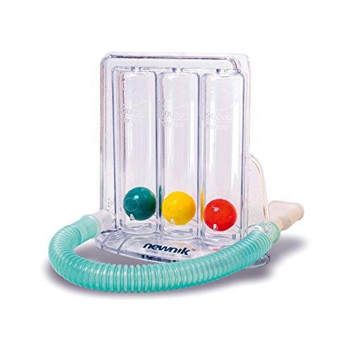 Newnik RE201 Respiratory Exerciser for Lungs Exercise & Breathing Therapy | 3-Ball Spirometer for Lung Capacity Improvement, Post-Surgery Recovery & Asthma Relief - Image 1