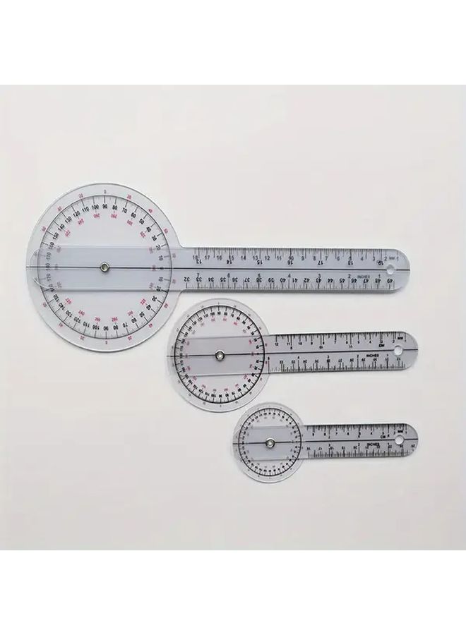 6pcs Medical Ruler Protractor Set for Home Decorative and Household Use - Image 5