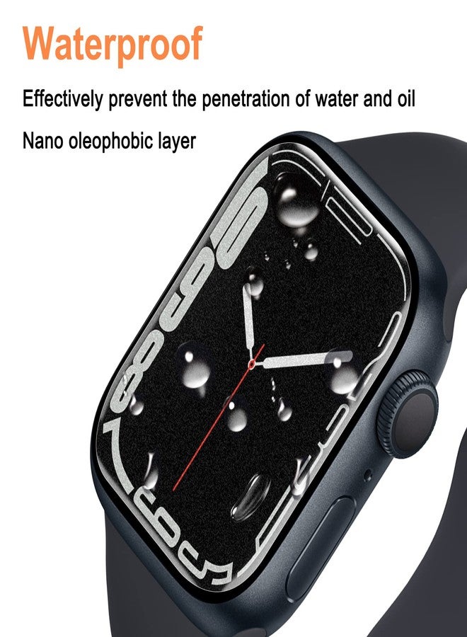 YMHML [ 4 Pack ] YMHML Privacy Screen Protector Compatible for Apple Watch Series 9 8 7 45mm, [Upgrade Anti-Spy Film] Soft Anti-Scratch Matte Film for Apple Watch Series 9 8 7 Accessories Matte Black, 45mm - Image 5