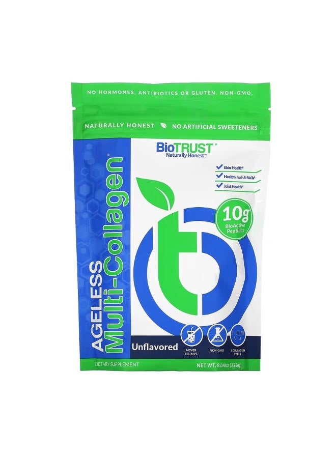 BioTrust Ageless MultiCollagen Unflavored 8.04 oz 228 g - Image 1