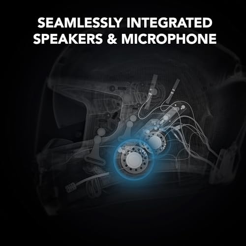 Sena Phantom Full Face Smart Motorcycle Helmet with Integrated Communications, LED Lighting, and 2nd Generation Sound by Harman Kardon (Gloss White, XXL) - Image 2