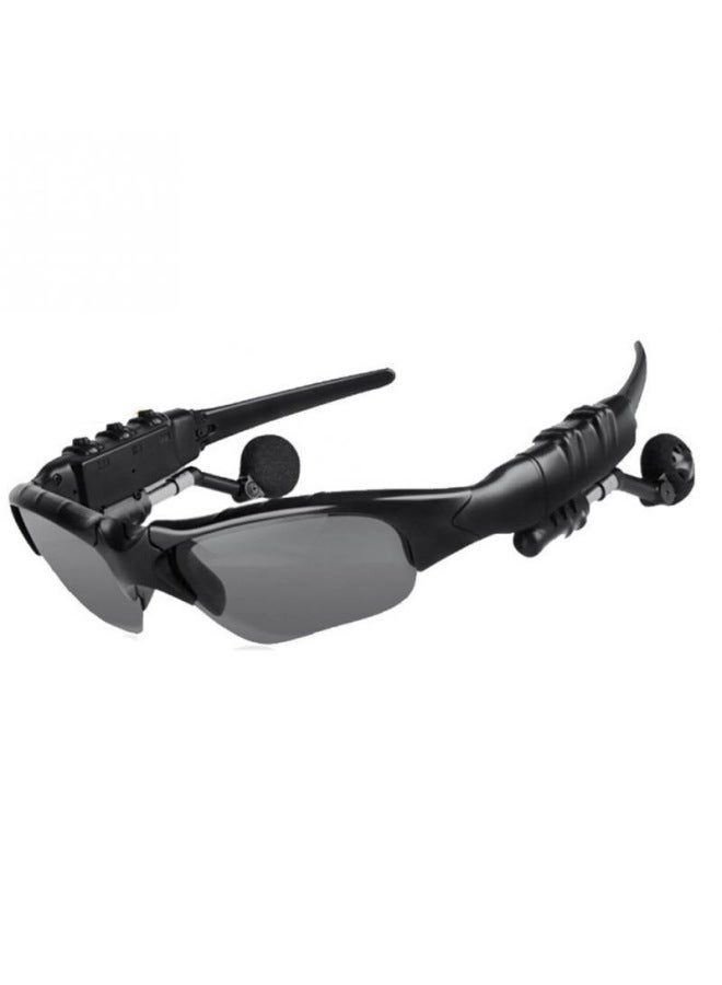 5.0 Card Glasses Listen To Songs Wireless Smart Bluetooth Glasses Headset Sports Polarized Sunglasses Ink Mobile Phone Universal-Color:Black  - Image 1