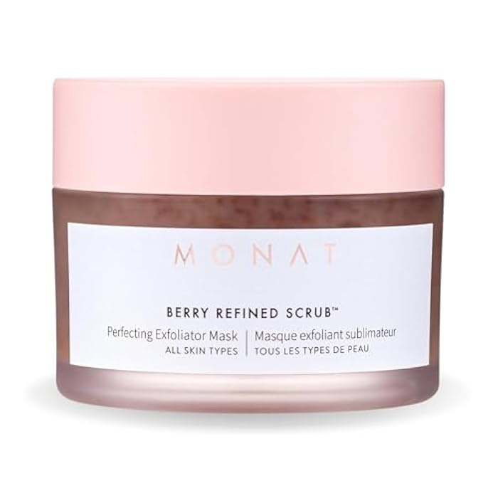 MONAT Berry Refined Scrub™ - Perfecting Exfoliator Mask with Skin-Brightening AHAs and Cranberry Seeds, 87ml - Image 1