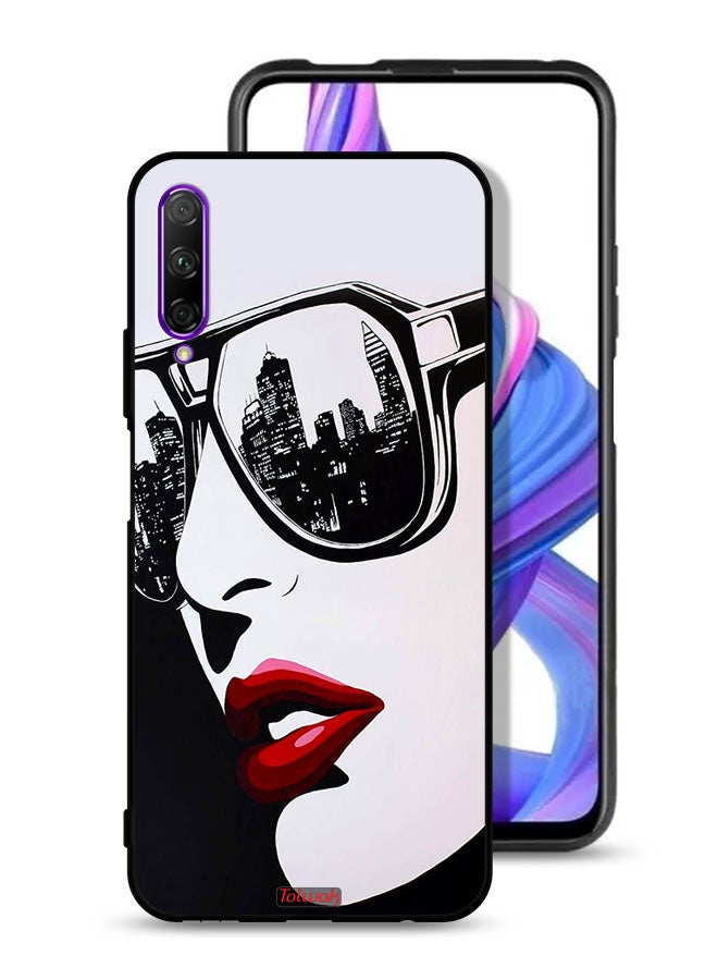 Tolwak Honor 9X Pro Protective Case Cover Girl Face Abstract Art - Image 1