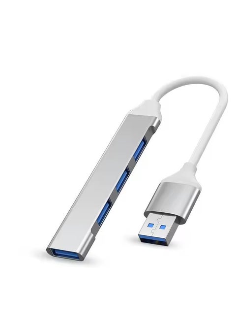 محول محور من النوع C متعدد المنافذ 4 في 1، محطة إرساء عالية الجودة، قاعدة توسيع محورية، USB 4 منافذ من النوع C إلى USB متوافق مع أجهزة الكمبيوتر المحمولة MacBook وWindows