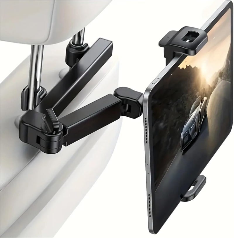 Car Tablet Holder, Headrest Mount Stand Cradle Compatible With Devices IPad Air Mini, Other 4.7-12.9" Cell(Q2-duan-hong) - Image 2