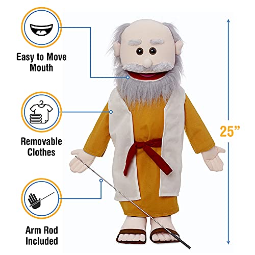 Silly Puppets 25" موسى، دمية شخصية كتابية كاملة الجسم، دمية وزارة مسيحية - Image 3