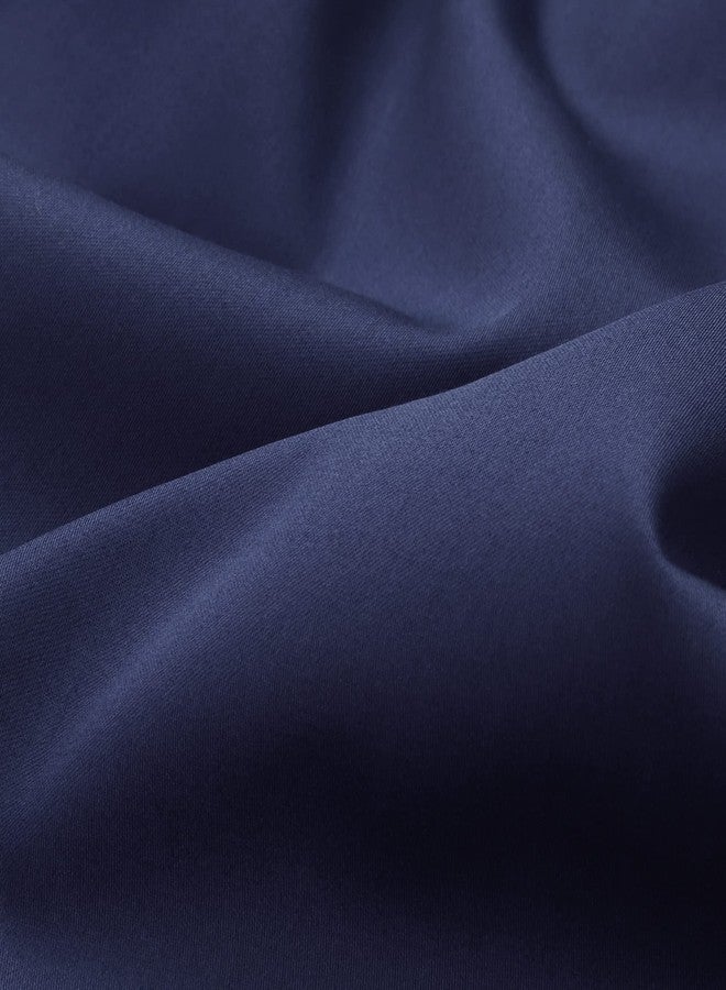 PiccoCasa Navy Blue Pillow Cases King Size, Soft 100% Cotton Bed Pillow Covers with Envelope Closure, 20x36 Hotel Bedroom Pillowcases Set of 2 - Image 5