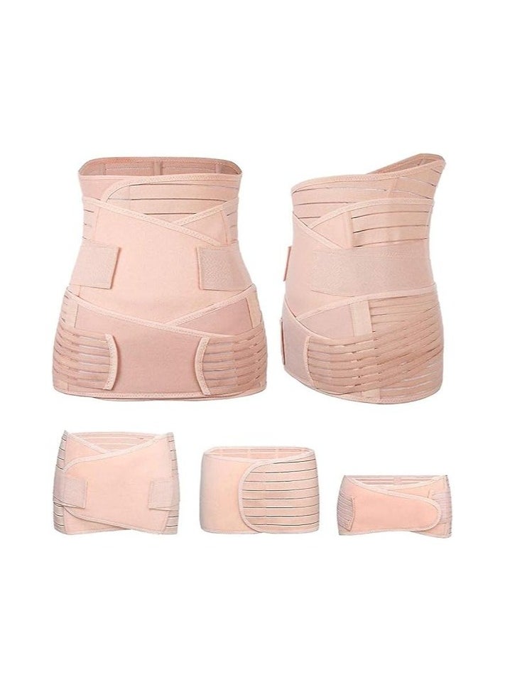 1st - 3 in 1 Postpartum Support Belt Recovery Belt with Instructions, Waist Belt Wraps Stomach and Pelvis for Postpartum Body Shaping - Image 1