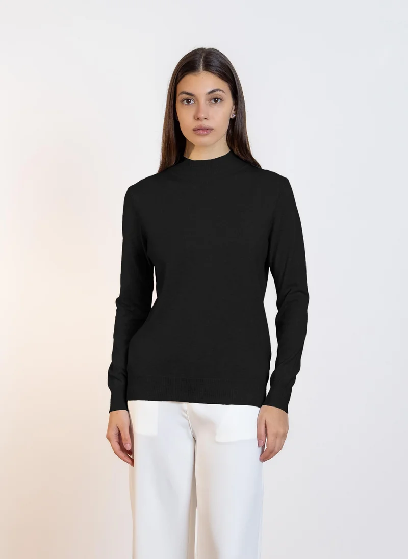 شايبس HIGH NECK KNITTED TOP