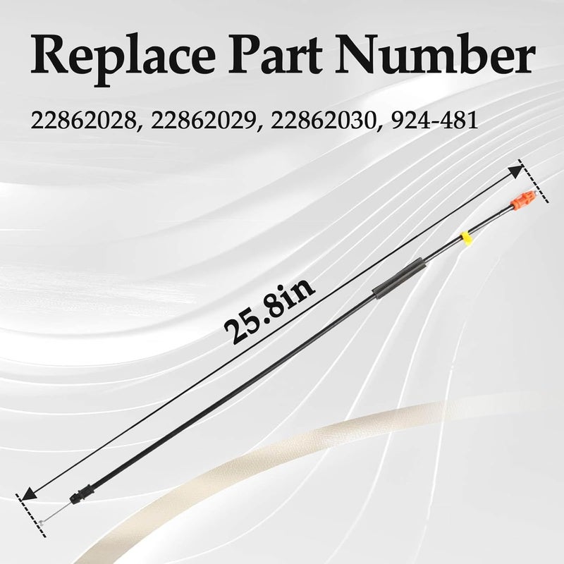 KPALAG كابل تحرير قفل مقبض الباب الداخلي KPALAG بطول 25.8" - Image 4