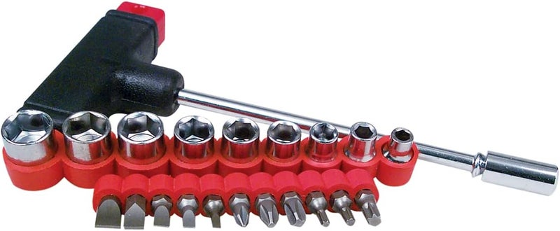RoadPro RoadPro RP34120 21pc TBar Screwdriver Bit  Socket Set 