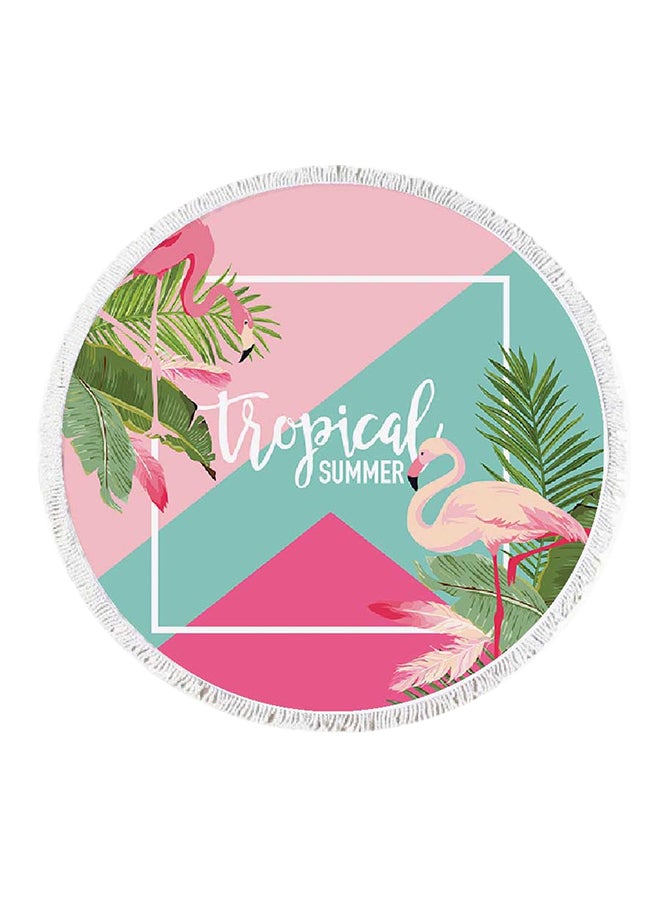 Home Print Double Layered Waterproof Beach Blanket 