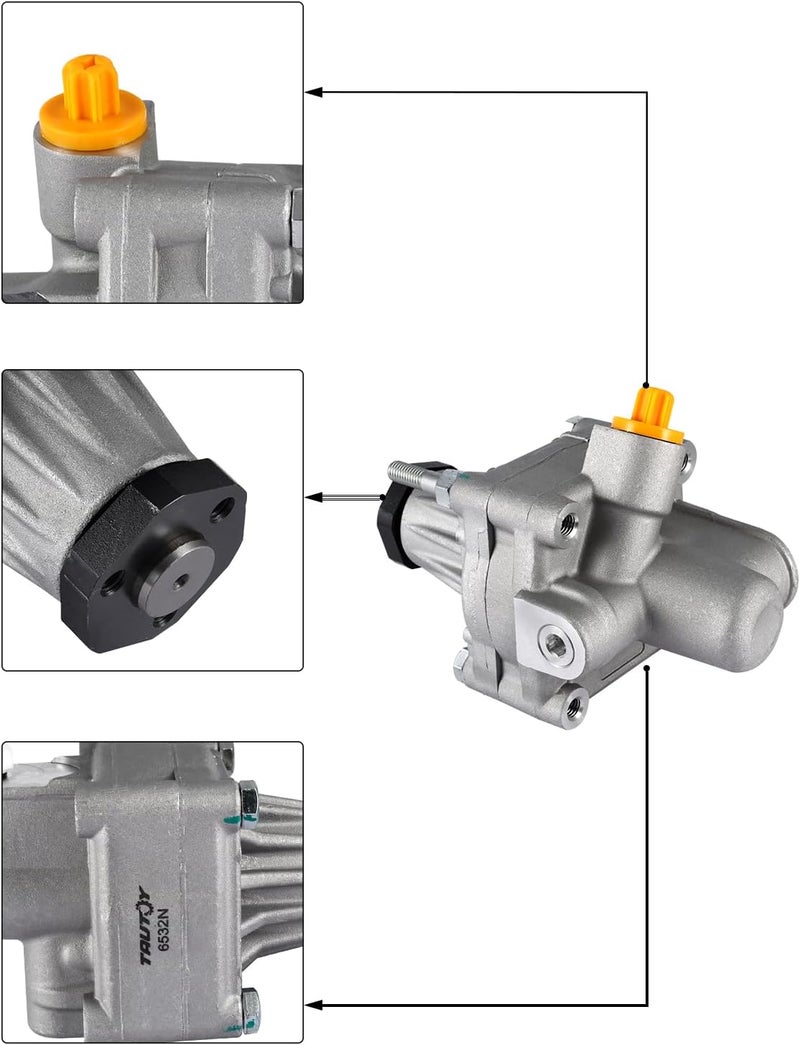 TAUTOY 6532N Power Steering Pump for Porsche 924, 944, and 968 Models - Image 4