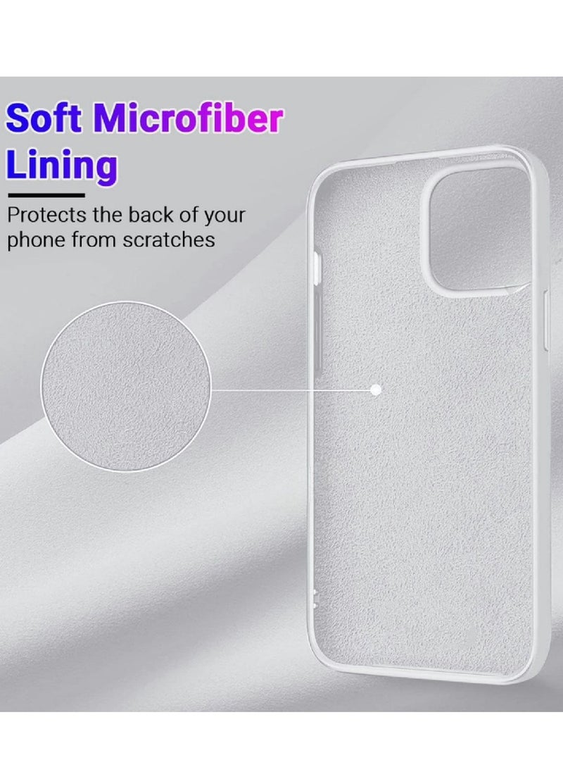 iPhone 14 Case with Magsafe with Scratch Resistant Thin and Slim Classic Shockproof Protection (White)