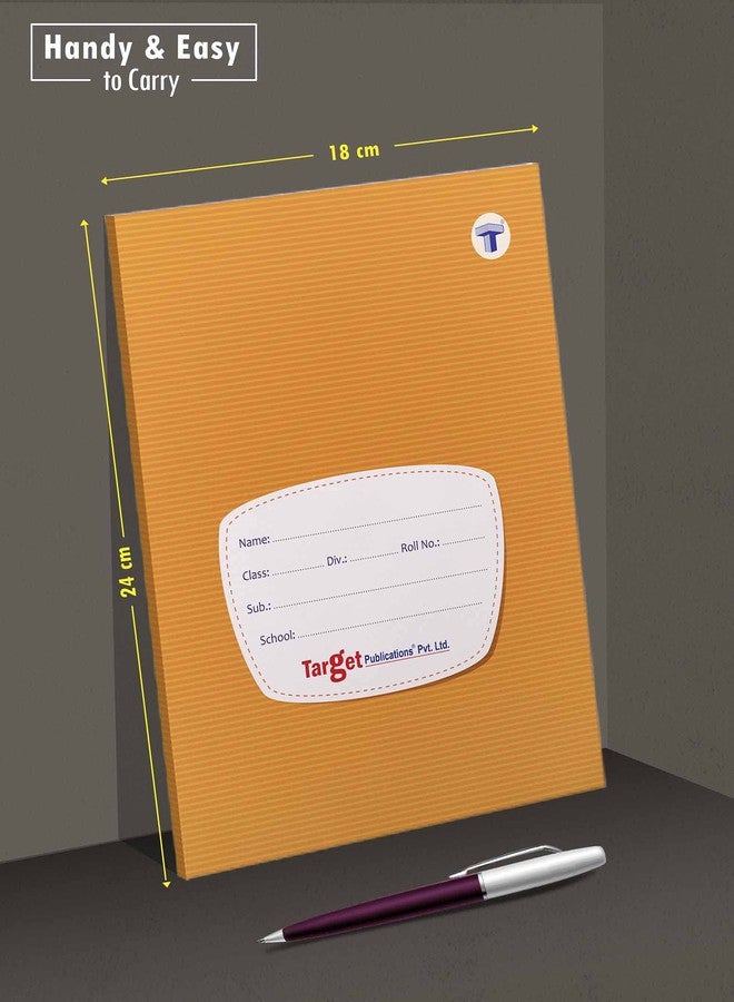 TARGET PUBLICATIONS Small Notebooks Single Line (76 Ruled Pages) | Soft Brown Cover | 18 cm x 24 cm Approx | Pack of 12 Books | GSM 58 - Image 3