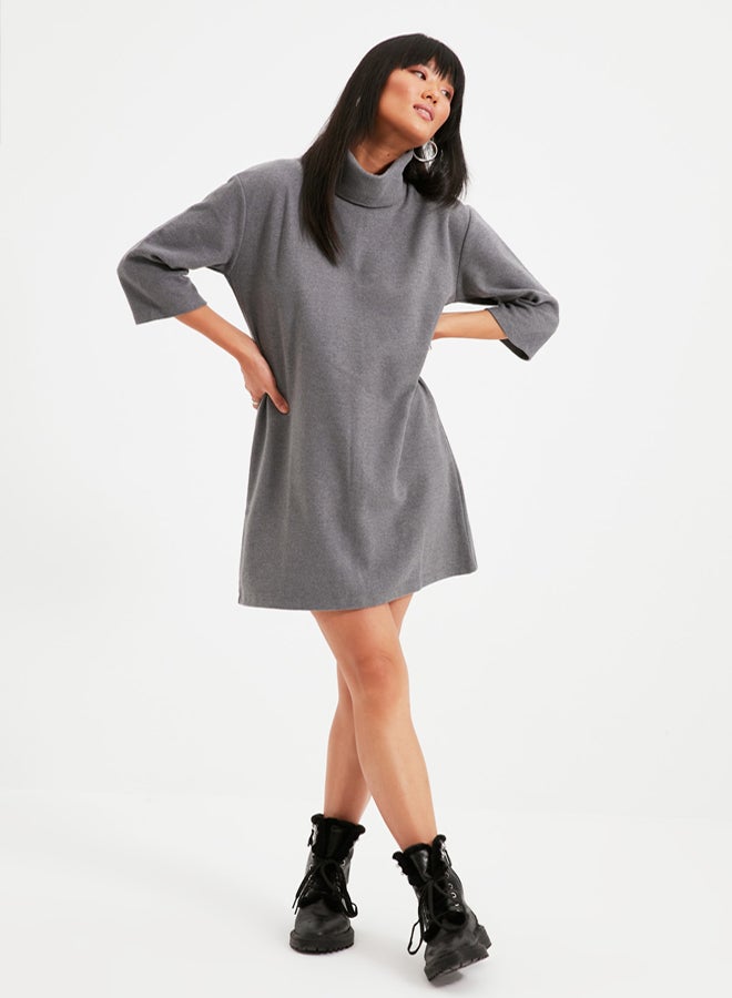 trendyol Dress - Gray - Shift - Image 1