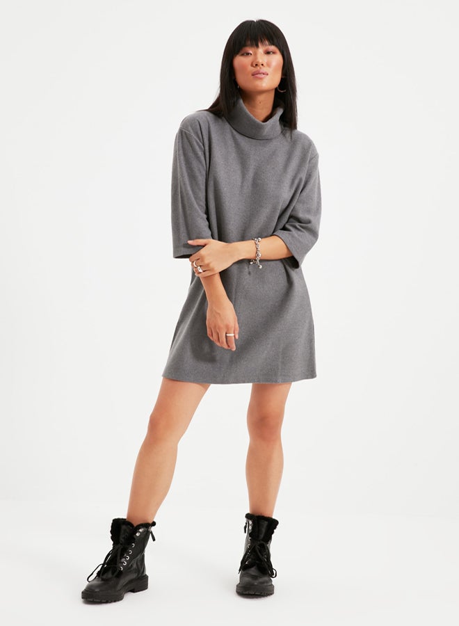 trendyol Dress - Gray - Shift - Image 2