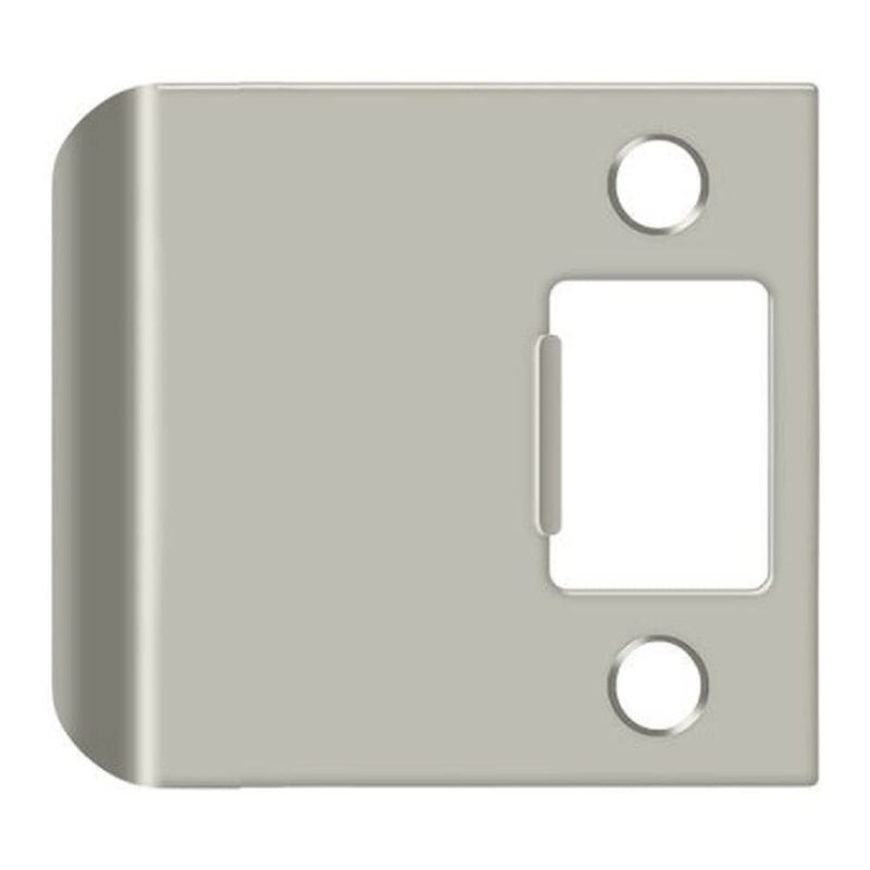 Deltana SPE250U15 212 x 214 Extended Lip Strike Plate Satin Nickel