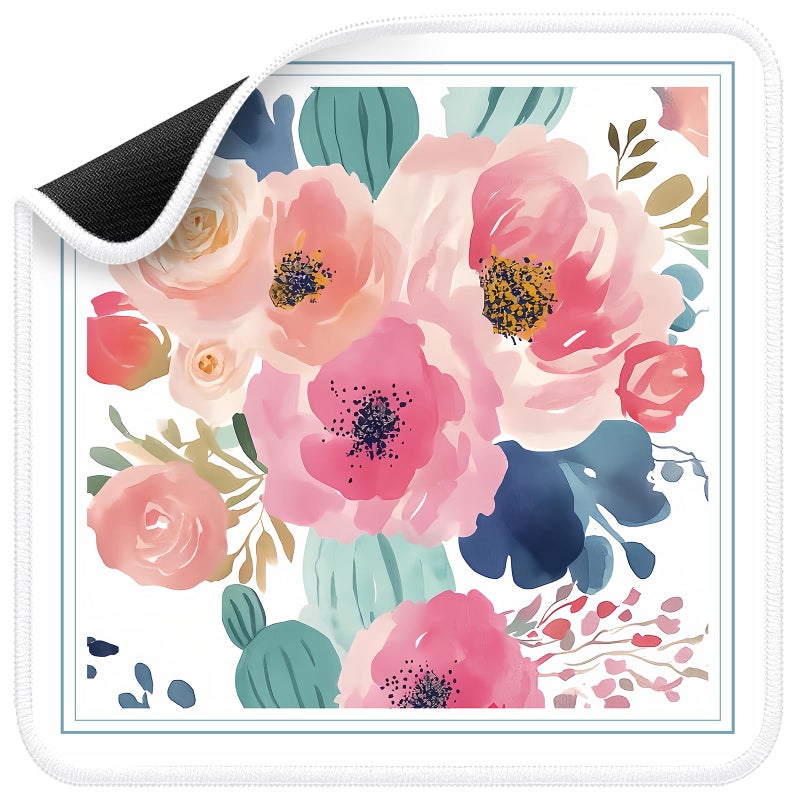 molovsiny Mahjong Mat for Table Durable Mahjong Table Cover with Unique Design, Premium Mahjong Accessories, Perfect Mahjong Gifts for Women, Game Mat for Mahjong and Board Game Enthusiasts (Floral Blossom) - Image 1