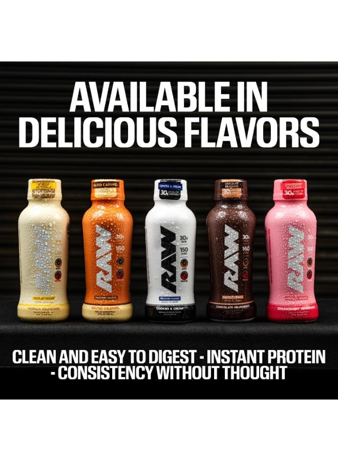 RAW Core Ready-to-Drink (RTD) Protein Shake – Cookies & Cream | 30g Grass-Fed Isolate Protein, 150 Calories, 0g Added Sugar – Informed Sport Certified (12oz Bottle) - Image 5