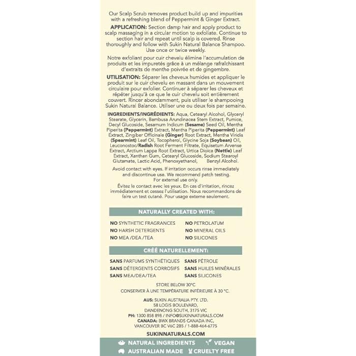 Sukin Natural Balance Scalp Scrub, 200ml - Image 4