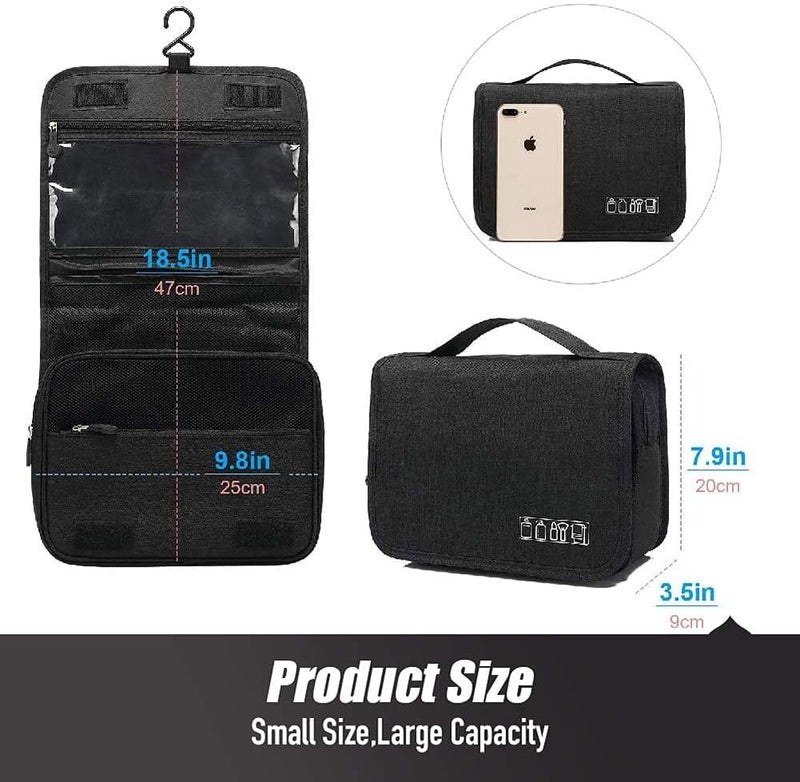 Goodern Hanging Travel Toiletry Bag Organizer - Waterproof Cosmetic Bag for Men & Women - Image 3
