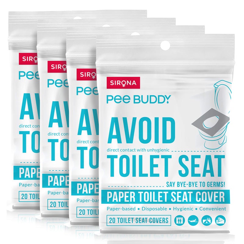 PEE BUDDY PeeBuddy Disposable Paper Toilet Seat Covers Pack Of 80 No Direct Contact with Unhygienic Seats Easy To Dispose Nature Friendly Must Have For Women - Image 2