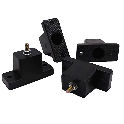 Shop4Ever® Tafta 4 Pack Heavy Duty Anti-Vibration Rubber Pads,Anti-Vibration Shock Absorbing Rubber Mounting Bracket for Outdoor Ductless Mini Split Air Conditioner Condensers(Black) - Image 4